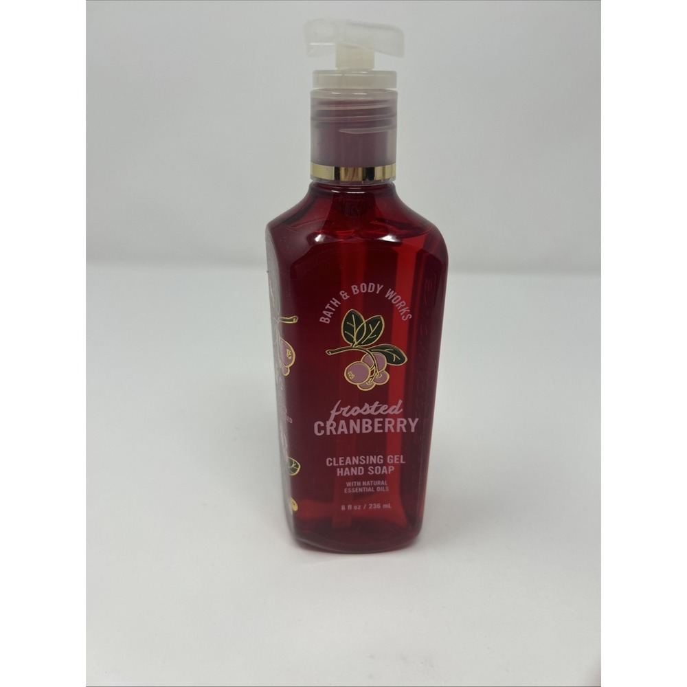 NEW Bath & Body Works Frosted Cranberry Cleansing Gel Hand Soap 8 Fl Oz